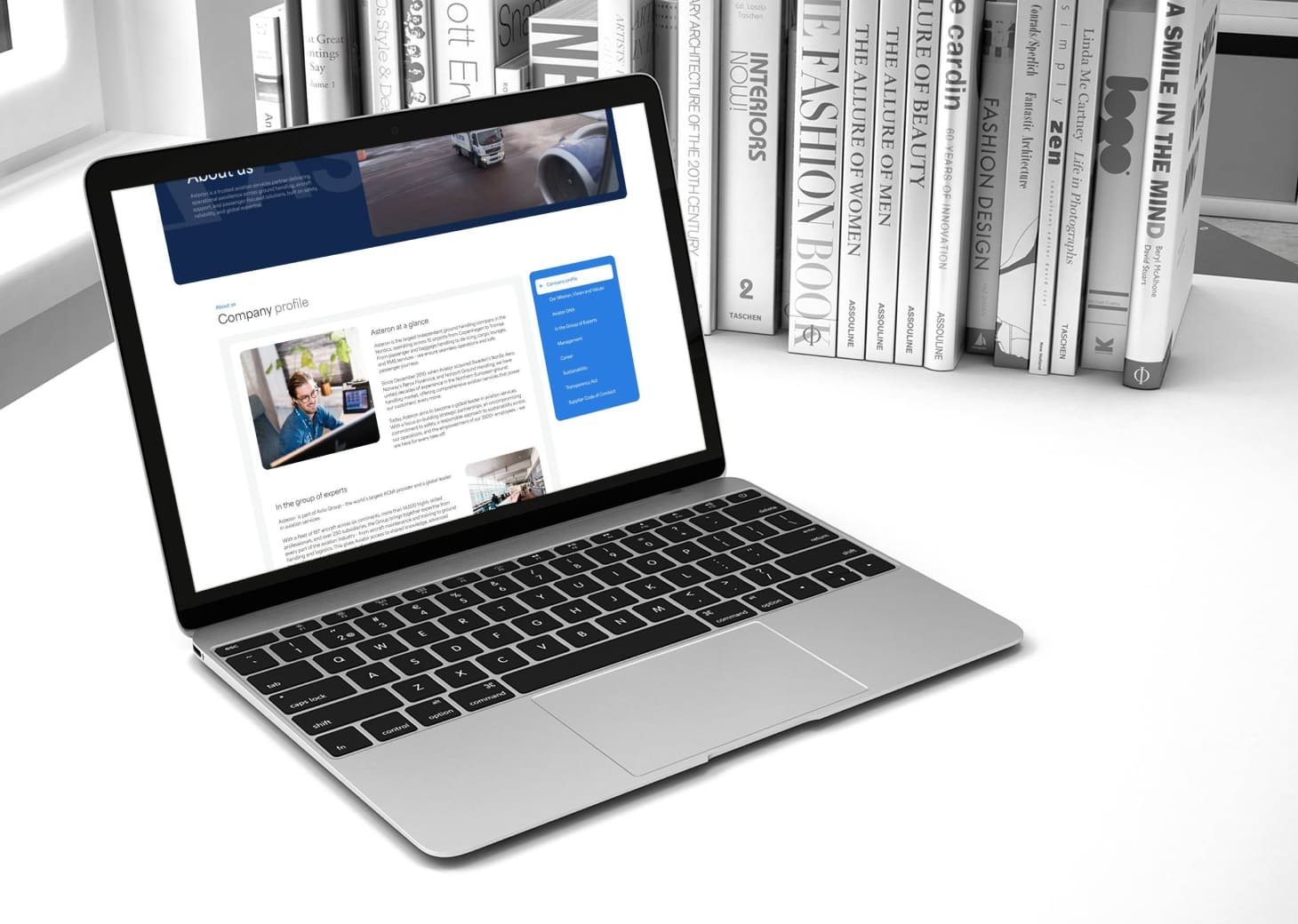 Asteron visual design system detail